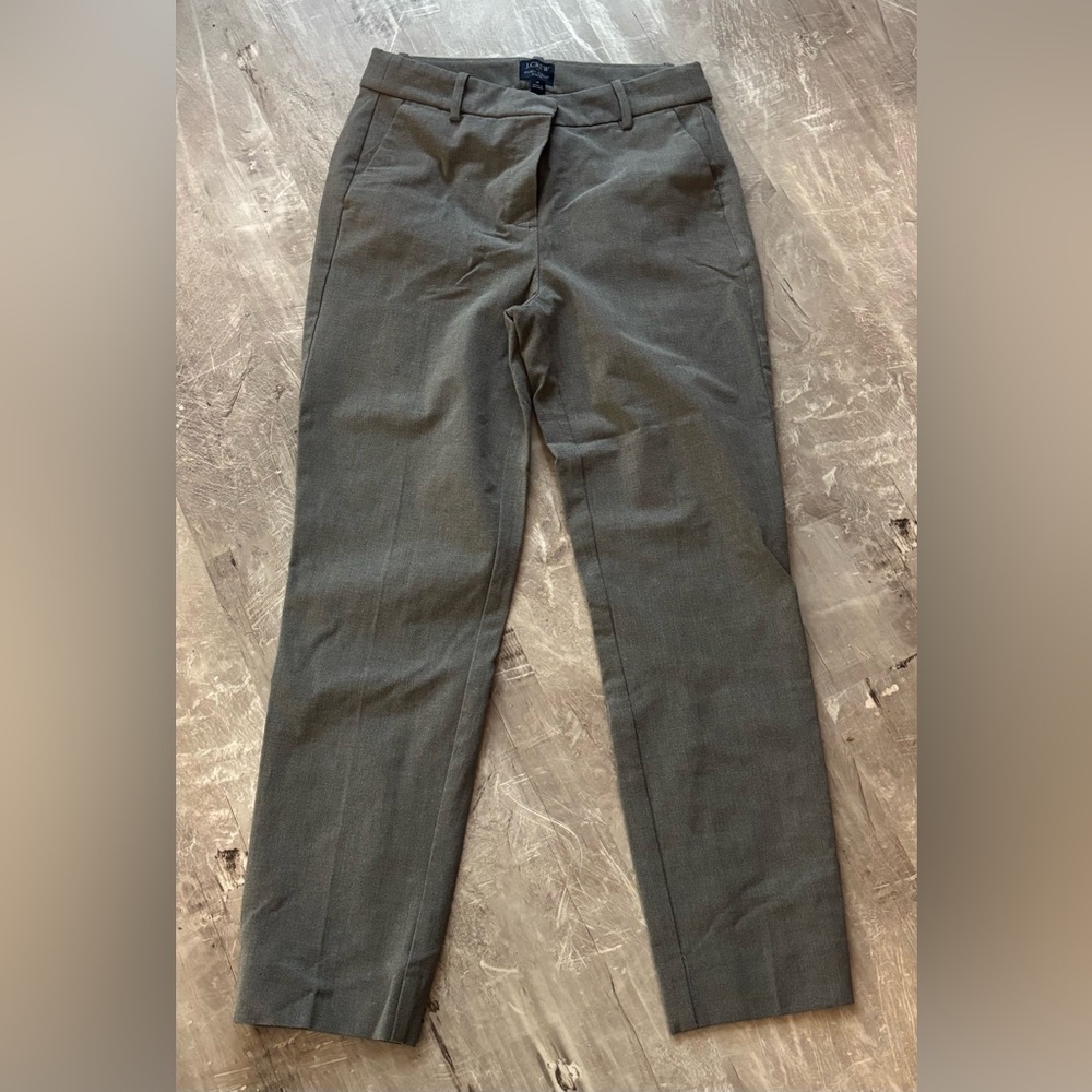 J. Crew Women’s Ruby Crop Grey Dress Pants